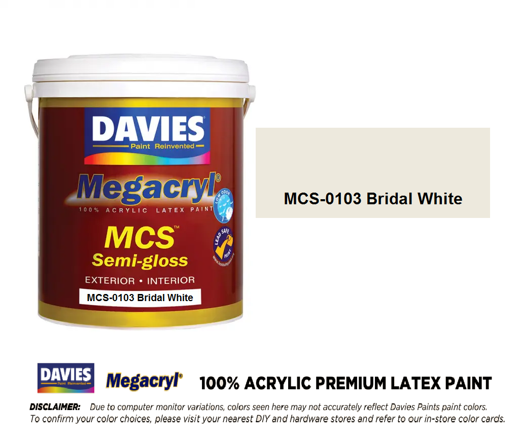 DAVIES 051A-MCS-0103 BRIDAL WHITE