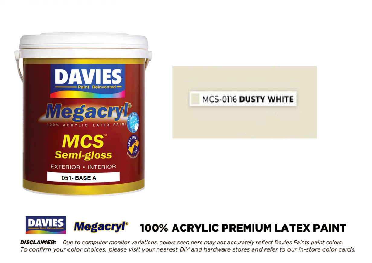 DAVIES 051A-MCS-0116 DUSTY WHITE