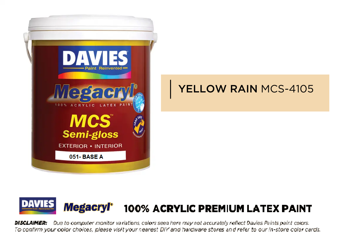 DAVIES 051A-MCS-4105 YELLOW RAIN