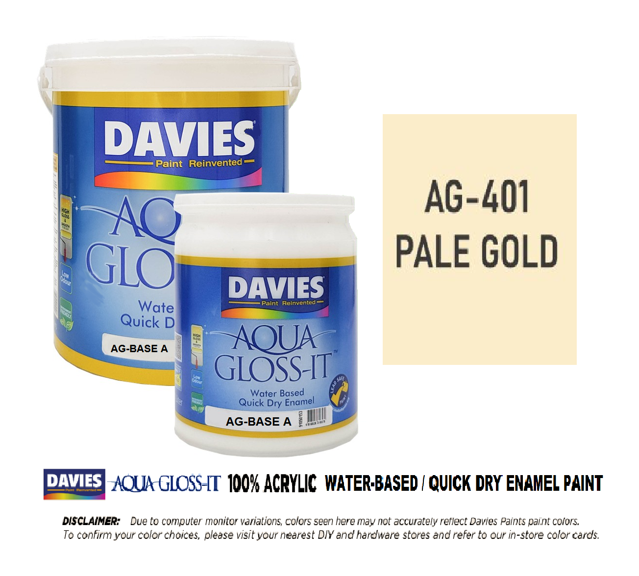 DAVIES AGA-401 PALE GOLD