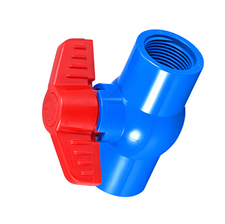 Poly Blue Ball Valve 1 1/2 TH