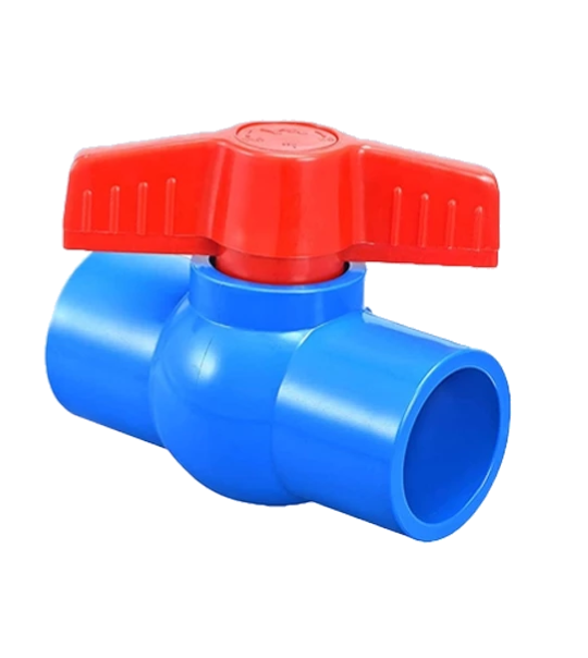 Poly Blue Ball Valve 1/2 Plain
