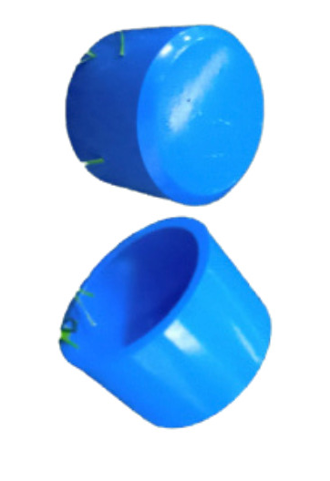 Poly Blue End Cap 1/2