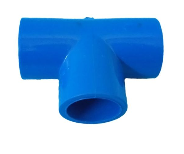 Poly Blue Tee 3/4 Plain