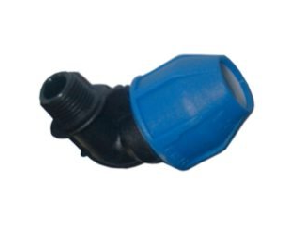 Techno PE Male Bend 25mmx1