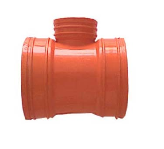 Techno PVC Tee Red 4x3 S500