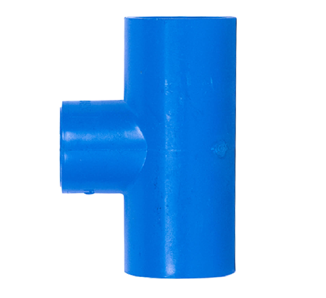 Unidex Blue Tee Reducer 1 1/2 x 1