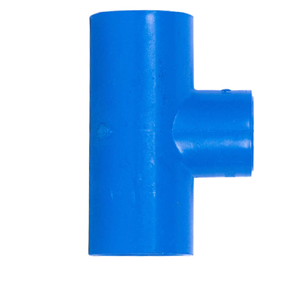 Unidex Blue Tee Reducer 1 1/2 x 3/4