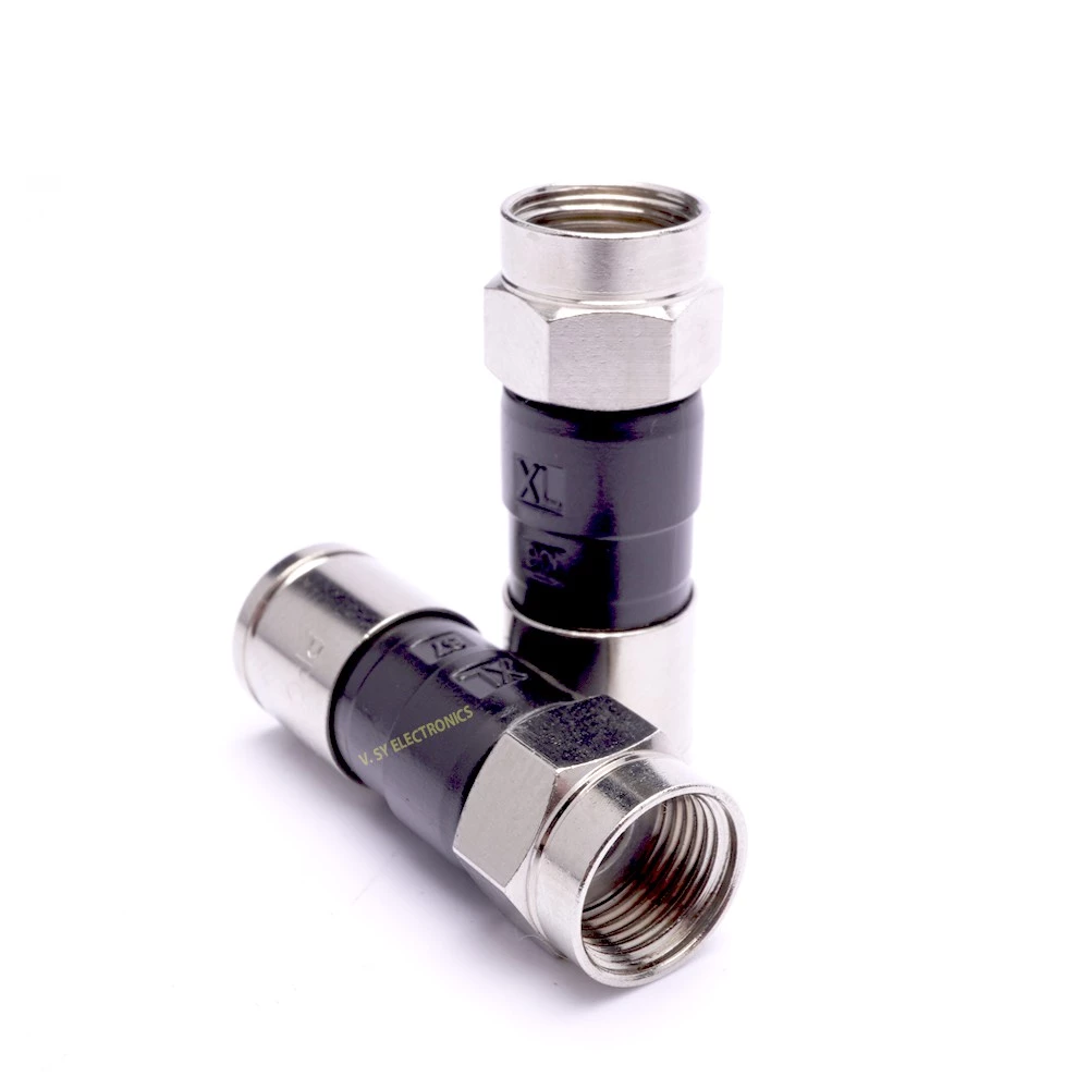 Cable Connector RG-6 Plug w/ Crip Ring