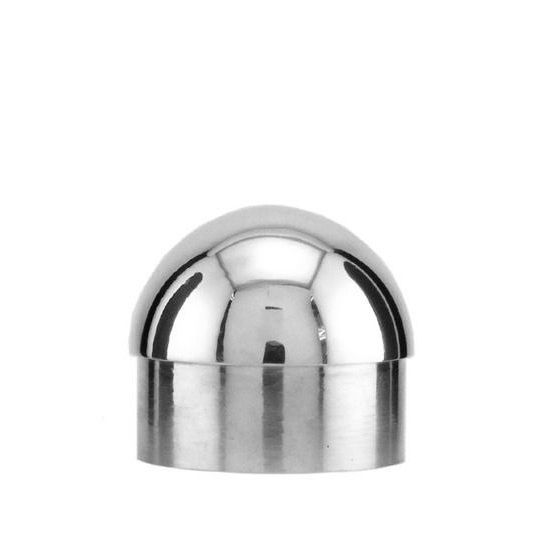Chrome End Cap 1/2 Silver