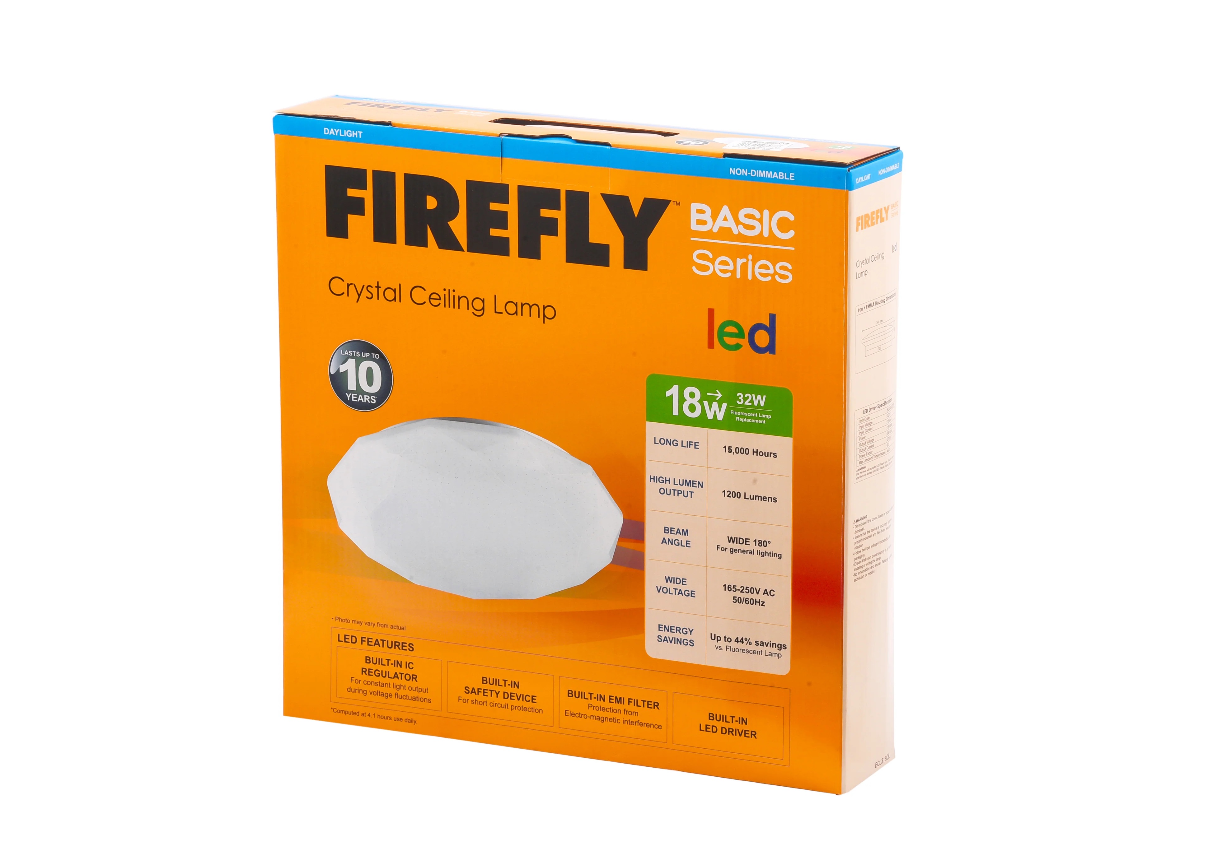 Firefly ECL418TC Led Ceil Lamp 18w 3clr