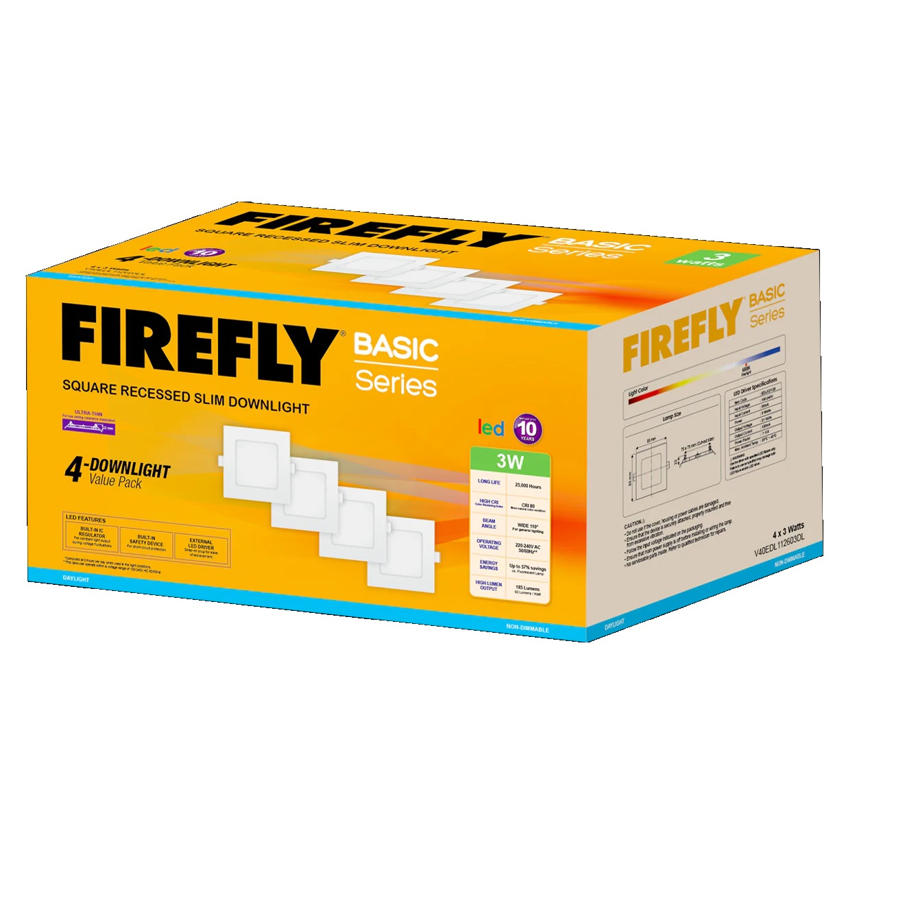 Firefly EDL112612DL Dlight Sqr Rec 6'