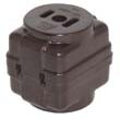 Kopez KM-2148-B Brown Square Cord Connector