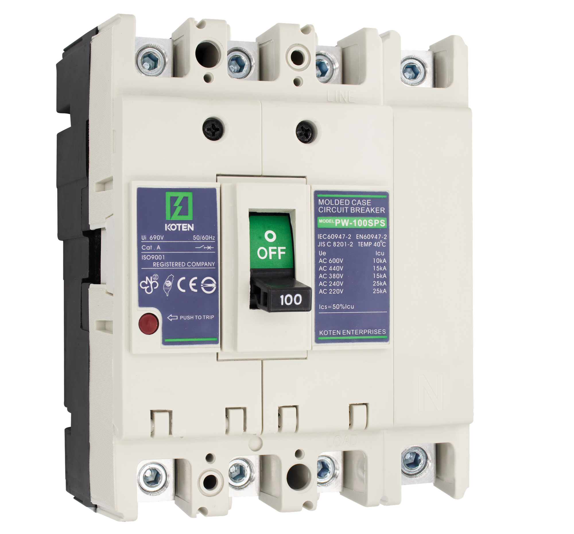 Koten Ind CB 2P PW-100SPS 100A