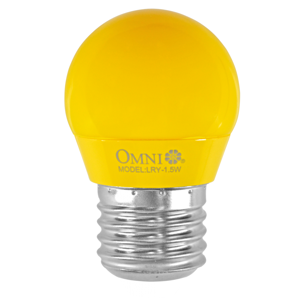 Omni LRY-1.5W Led Round Bulb Yellow