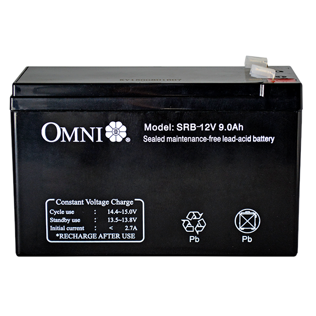 Omni SRB-12V9AH Rech Battery 12V