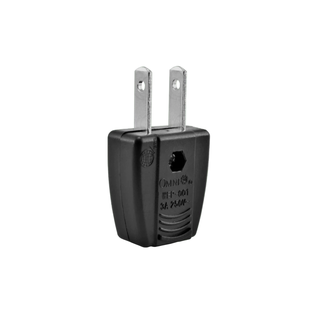 Omni WEP-001/B Electrical Plug 3A Black