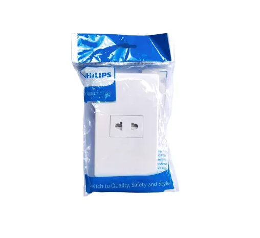 Origami Style 1Gang 2P US-Euro Socket