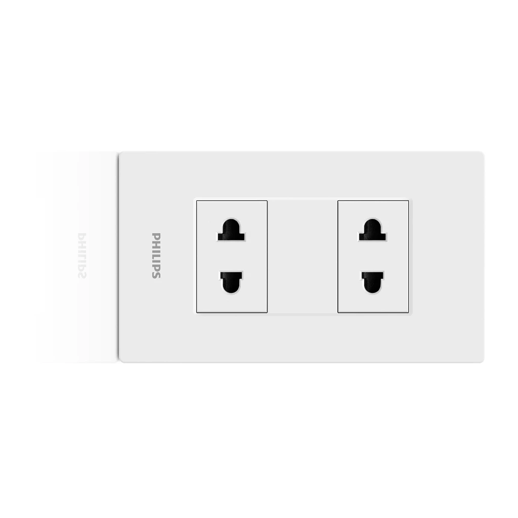 Origami Style 2Gang 2Pin US Socket