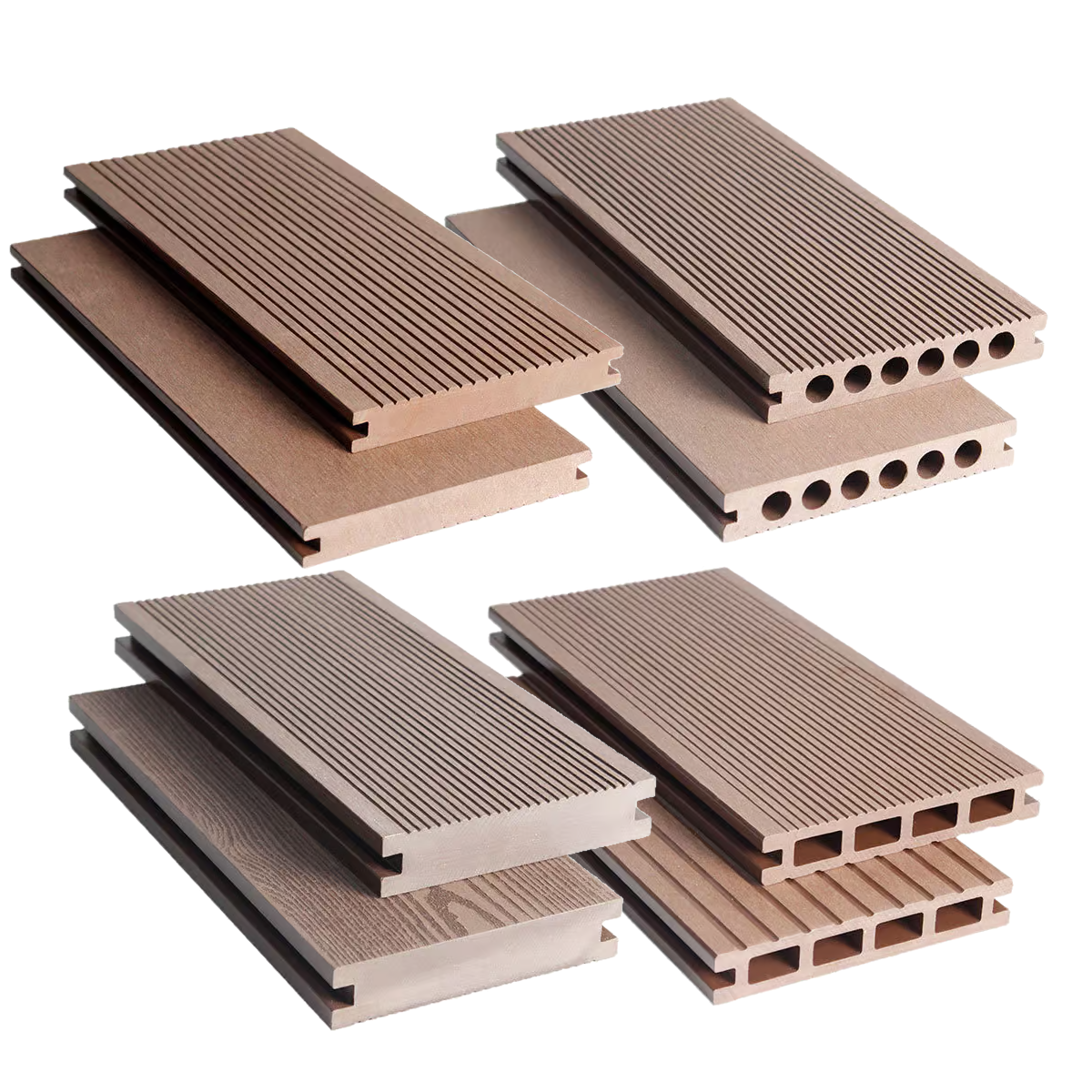 WPC Outdoor Decking 5.5x1x10ft Rosewood 