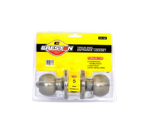 Creston 535AB Ent Lockset Tubular