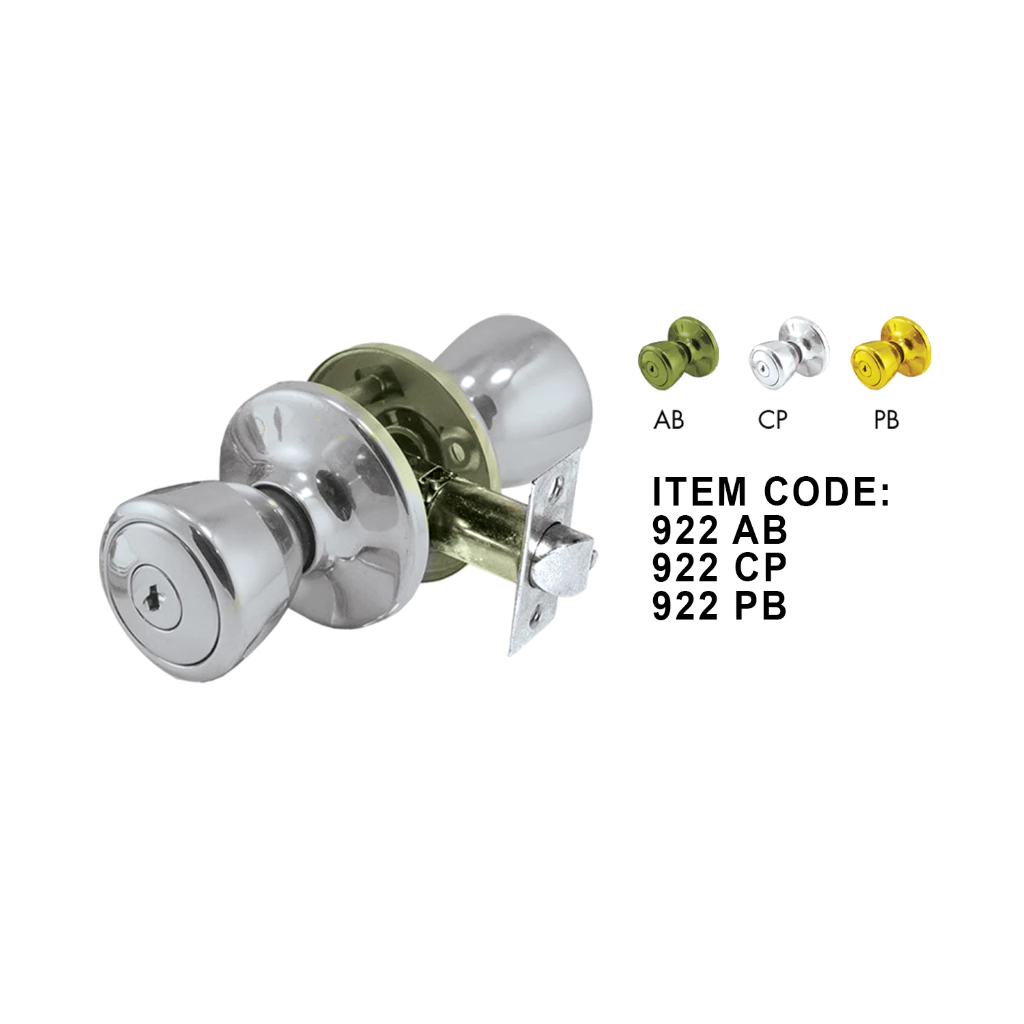 Creston 922PB Ent. Lockset Tubular