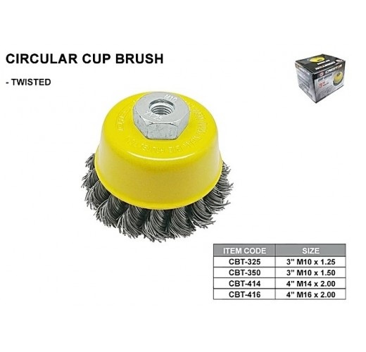Creston CBT-350 Cup Brush 3 Twisted
