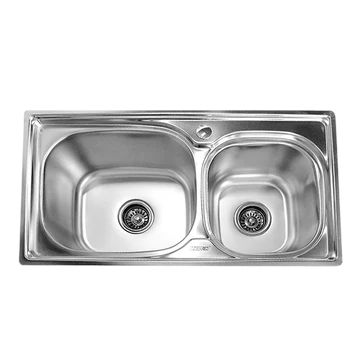 Creston CK-7639 SS Kit. Sink Dbl Bowl w/ acc