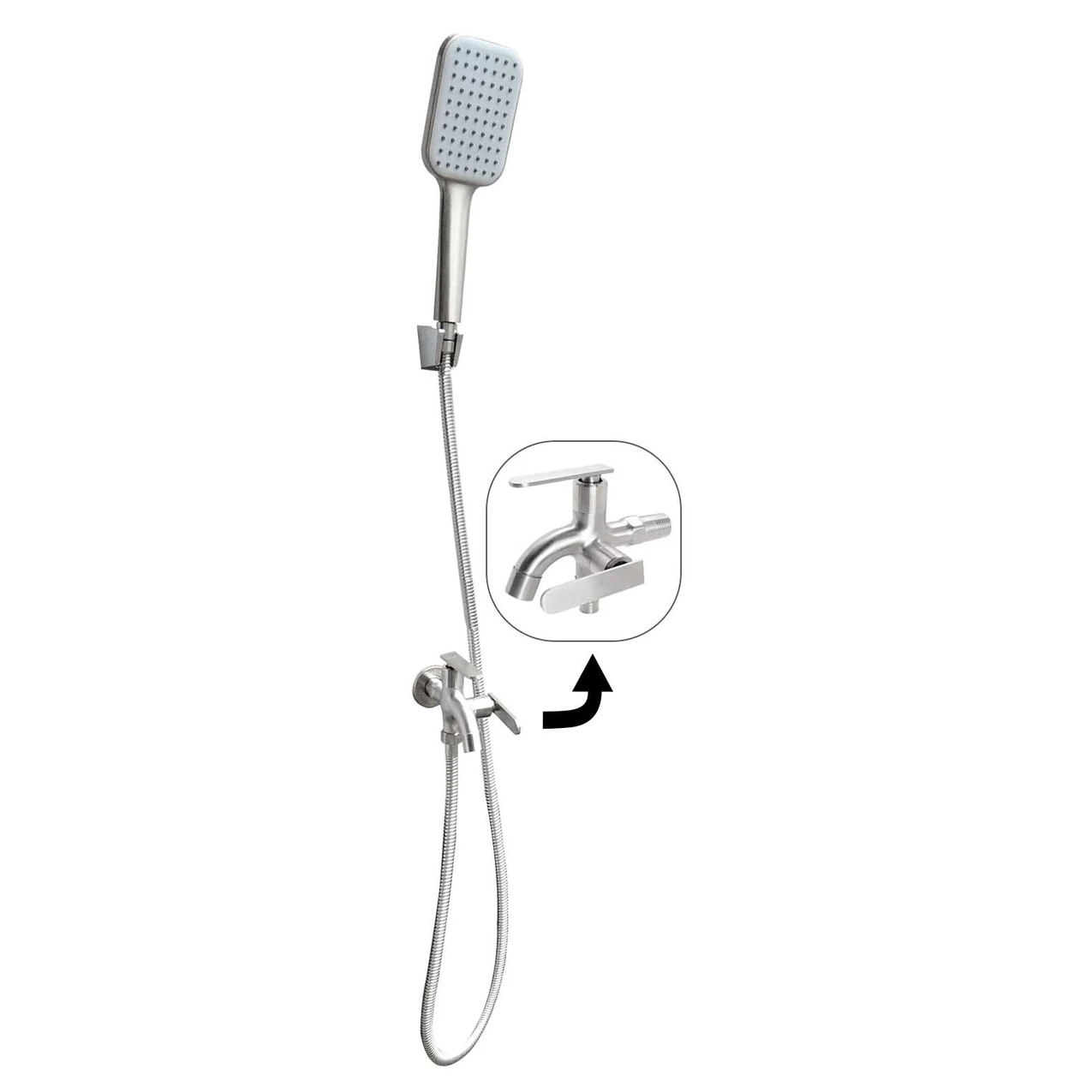 Creston CPL-1259 Telephone Shower Set S/S Square