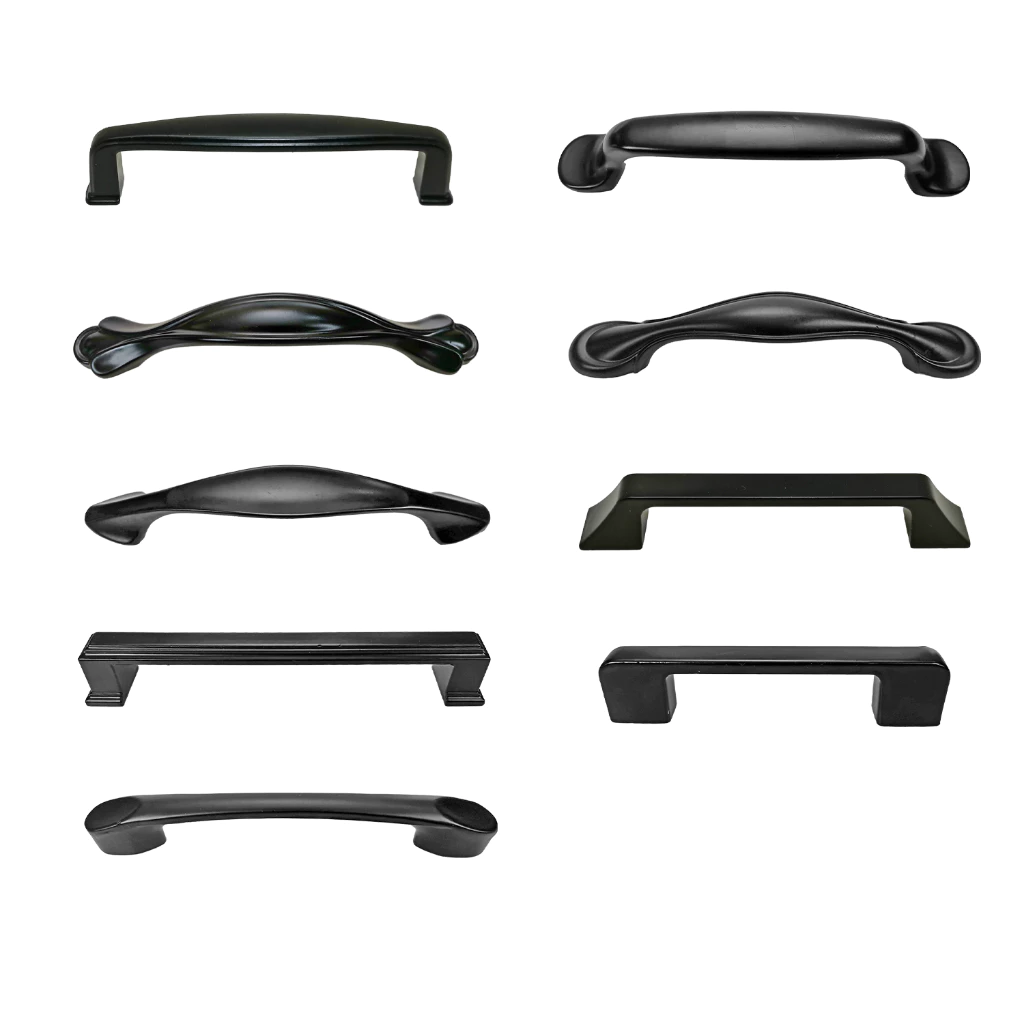 Creston FL-8011 Black Pull Hndl 128mm