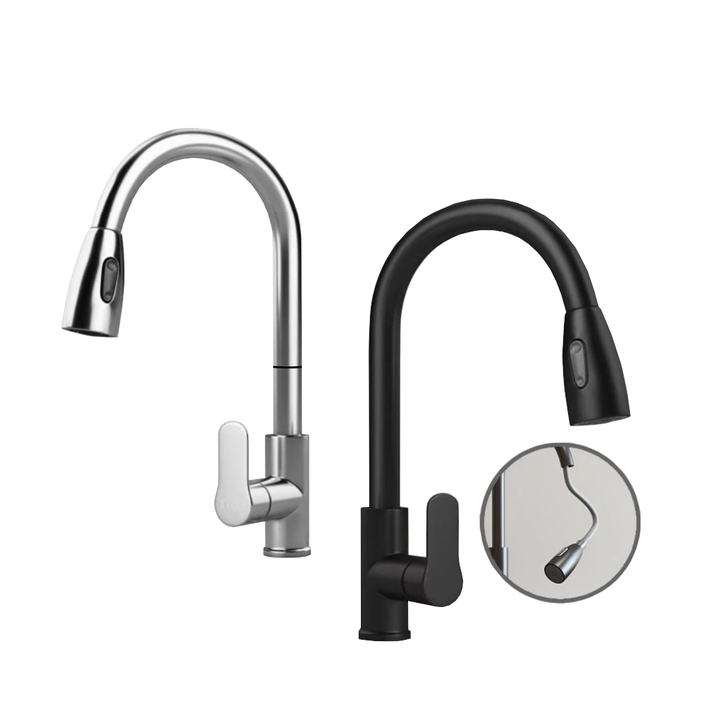 Jbrent Pull-Out Spray K.Faucet 16 Black