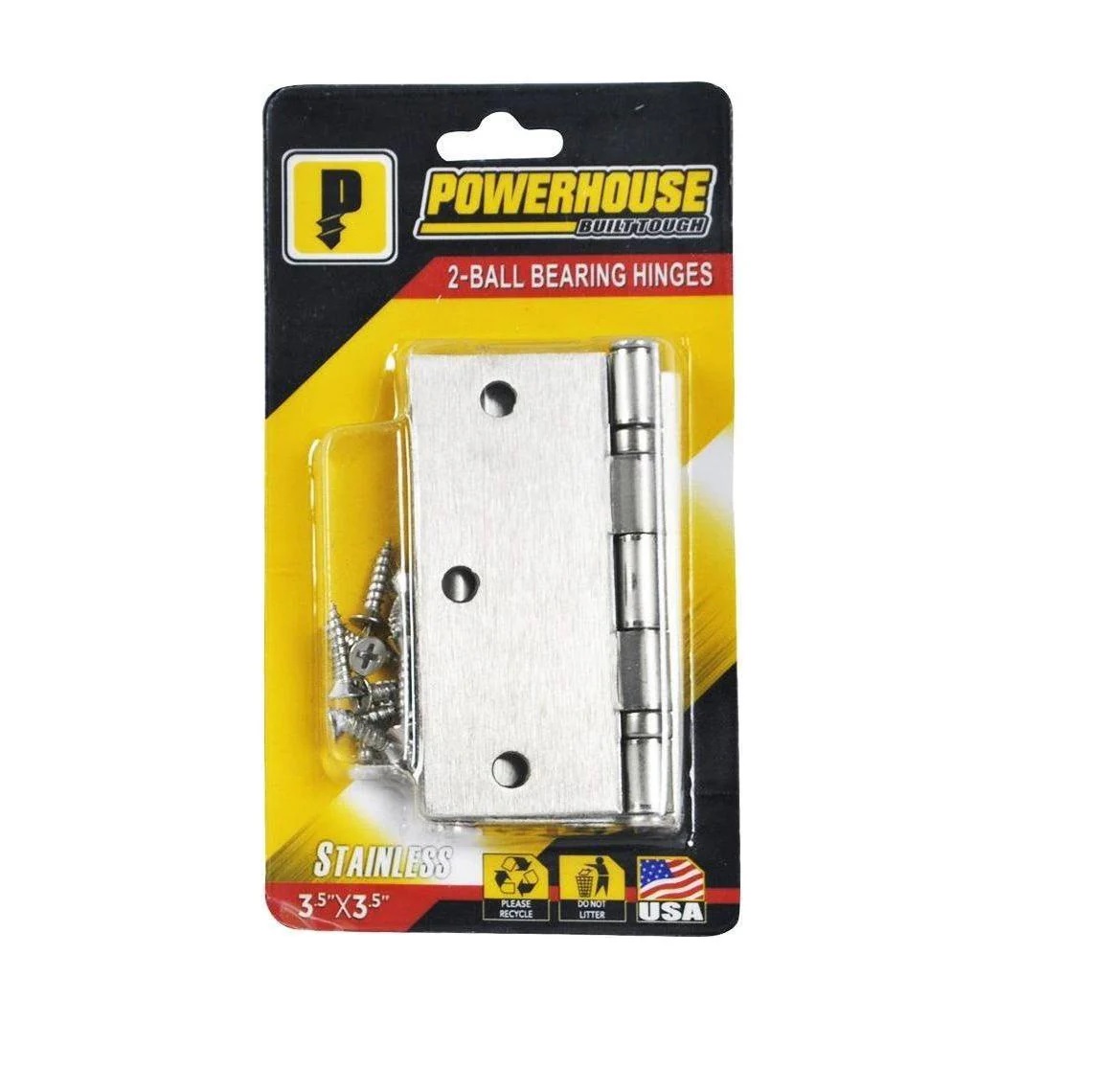 PowerHouse Ball Bearing Hinges S/S 3x3