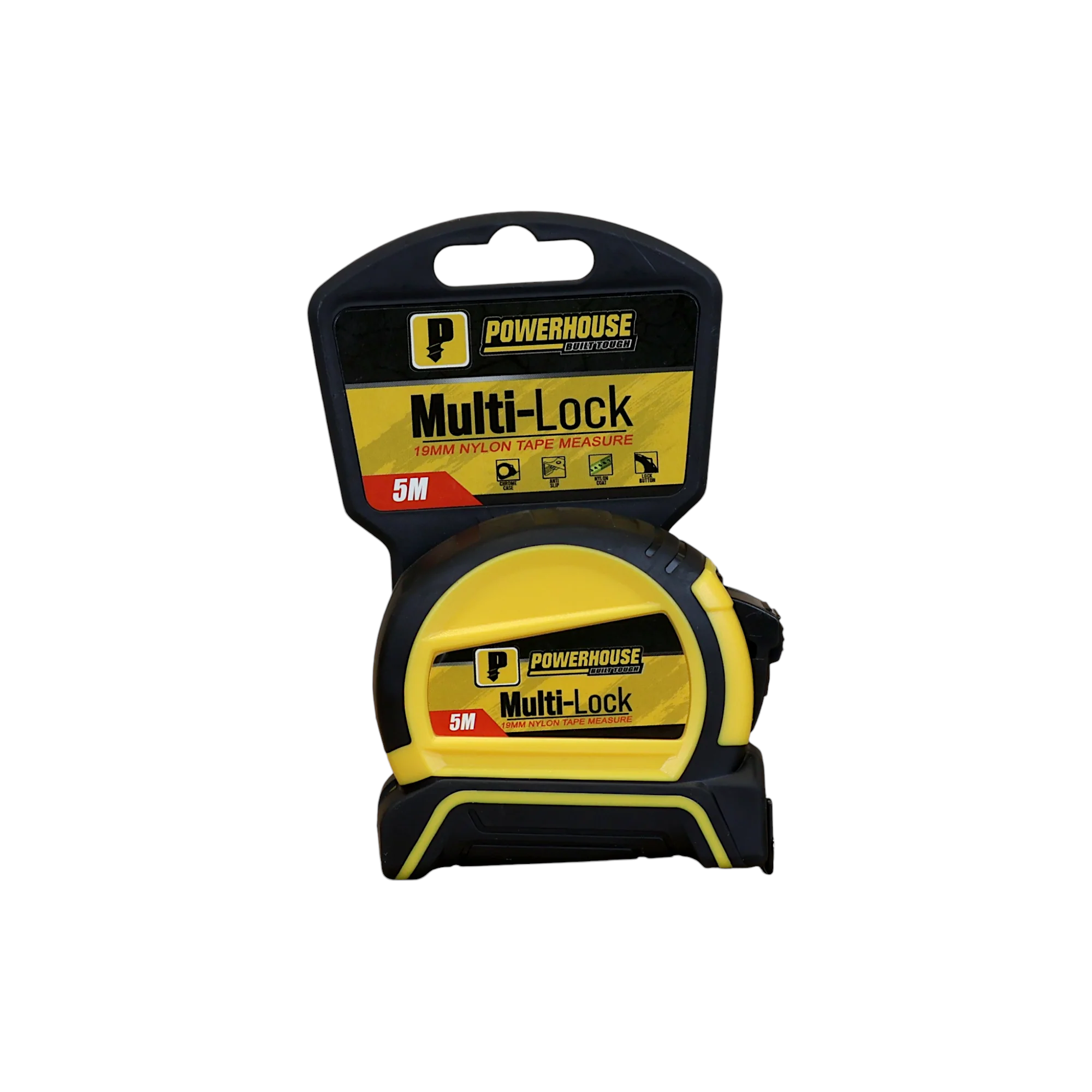 PowerHouse Multi Lock Nyon Tape Measure 5m
