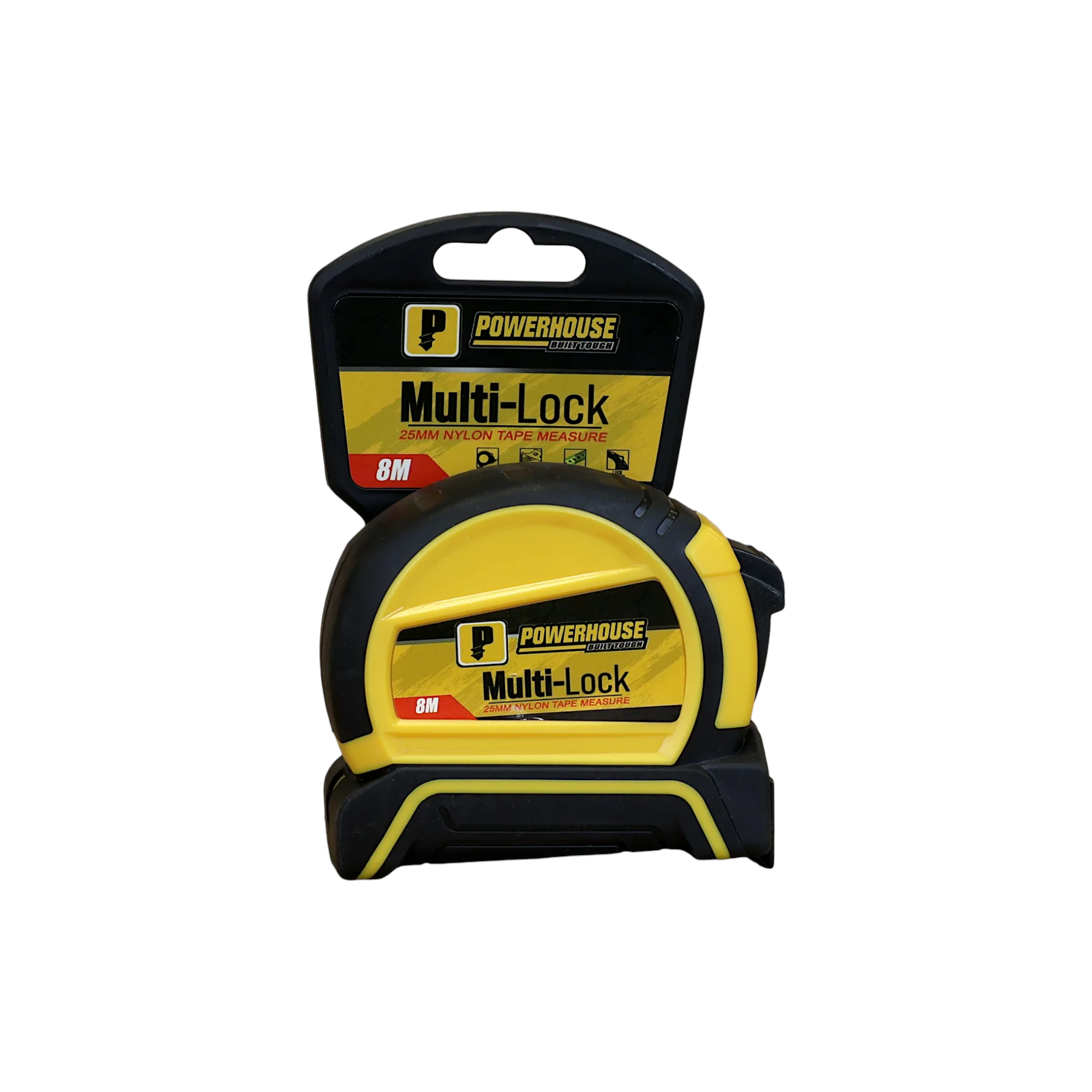 PowerHouse Multi Lock Nyon Tape Measure 8m