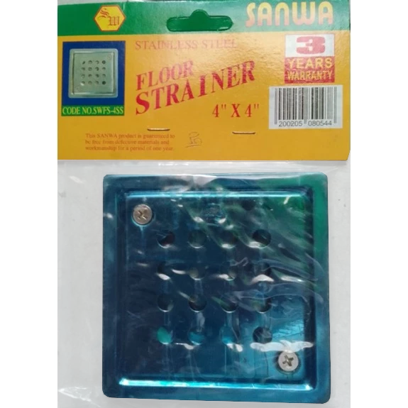 Sanwa SWFS-4SS Floor Strainer s/s 4