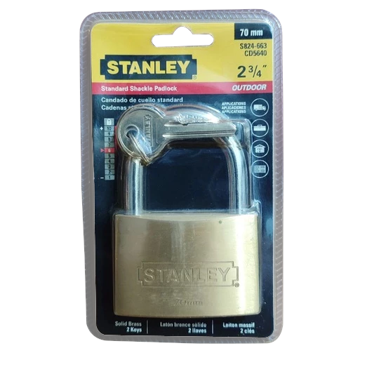 Stanley Brass Padlock 40m CD5640
