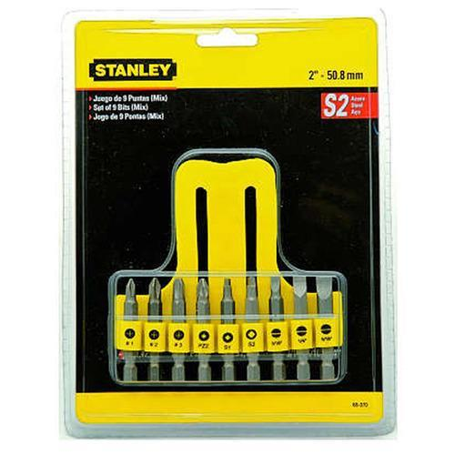 Stanley Screwdriver Insert Bit Set 9Pc (ST68-070)