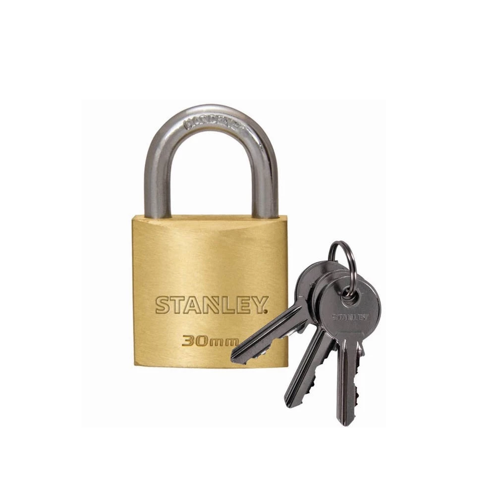 Stanley Solid Brass Padlock 30mm CD5630