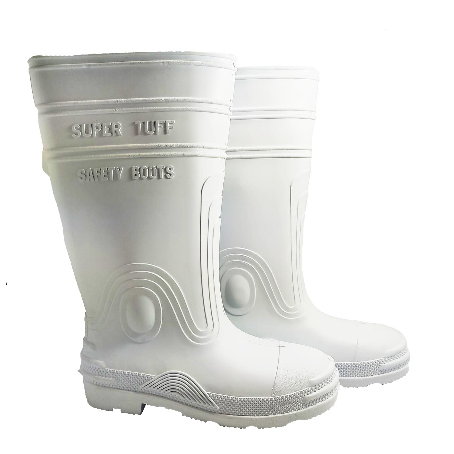 Super Tuff Rain Boots 10 White