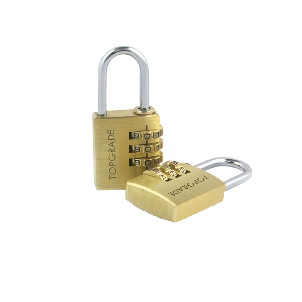 Topgrade TP1213 Luggage Combination Brass PadLock 213