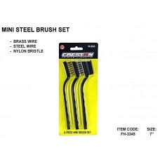 Creston FH-3345 Mini Steel Brush Set Size: 7"