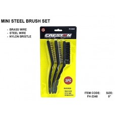 Creston FH-3348 Mini Steel Brush Set Size: 9"